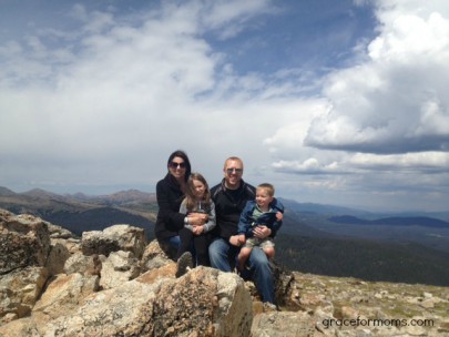 Family on Mountain