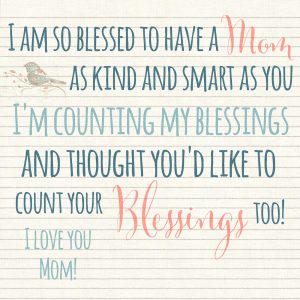 Blessings Jar Mother's Day Tag
