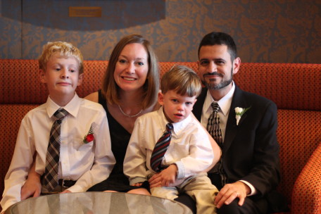 What's a cruise without an awkward family photo?