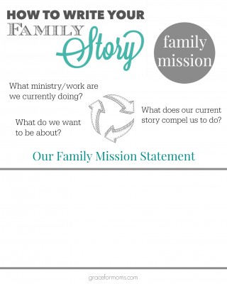 Family Story Mission Worksheet
