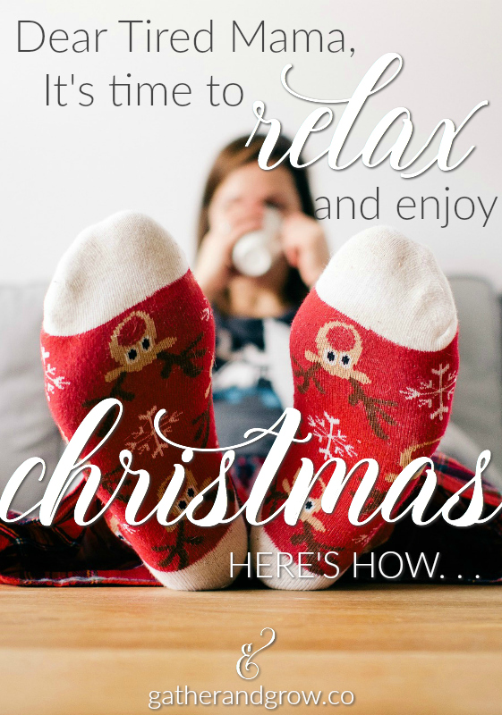 Dear Tired Mama, It's time to relax and enjoy Christmas. Start by reading this rendition of Luke 1, Mary's Song for Moms.