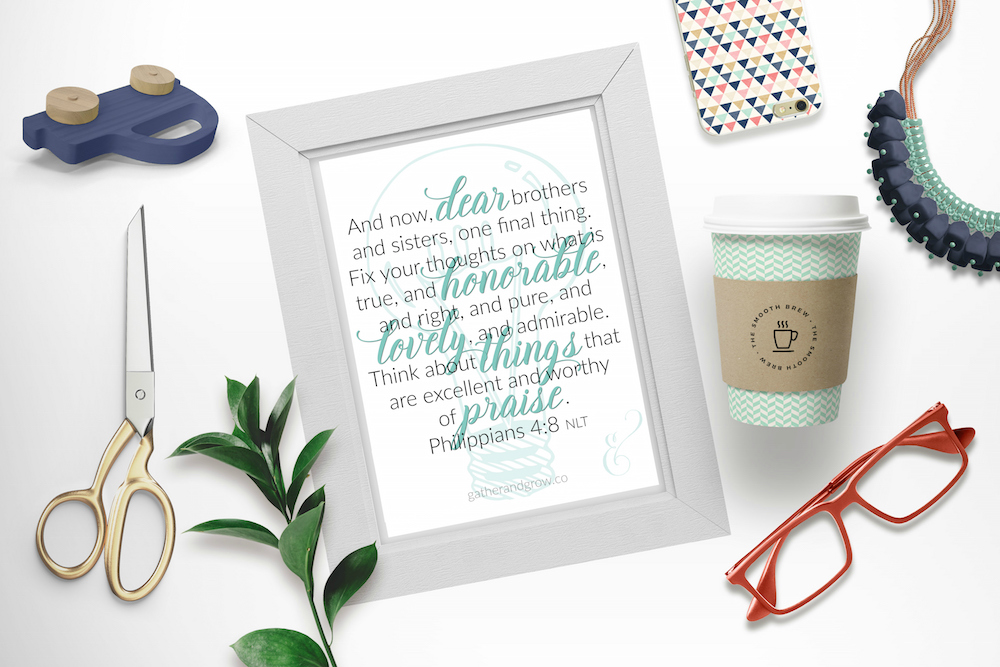 Philippians 4 8 Print