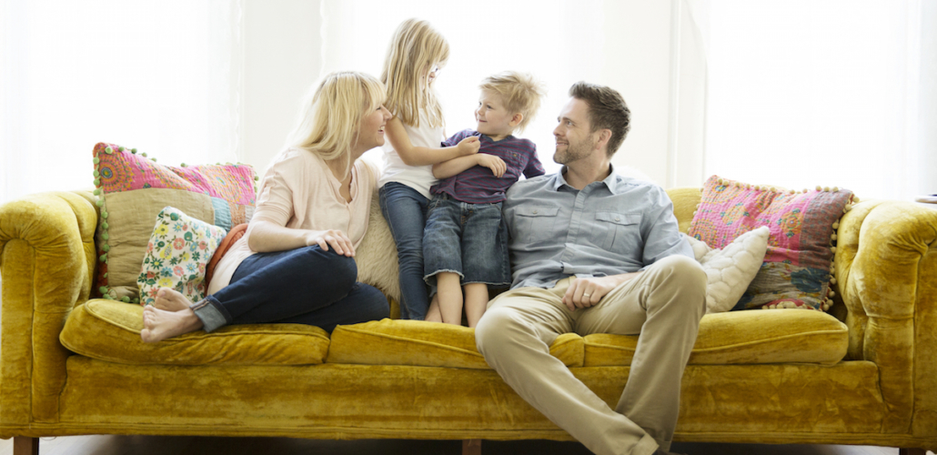 Family on Couch