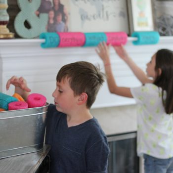 Pool Noodle Bible Memory Verse Activity